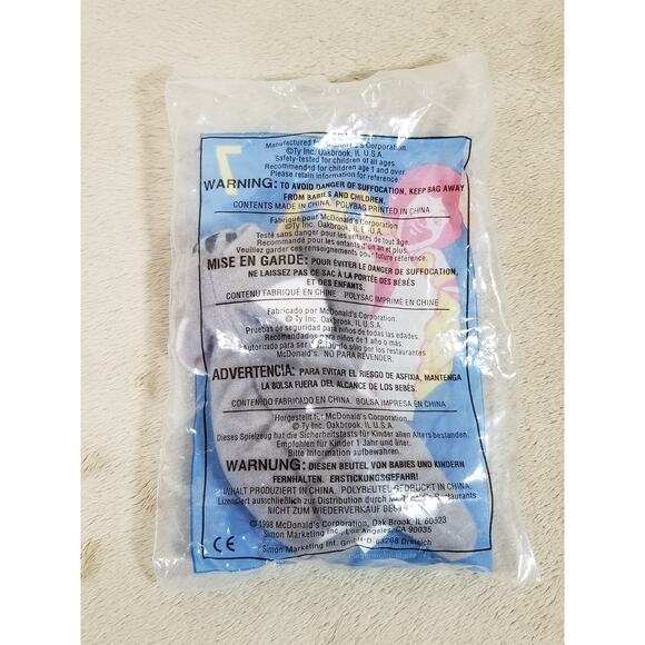 McDonalds TY Toy Animal Doby & Mel 1998 Plush Vintage New Sealed - Picture 5 of 8